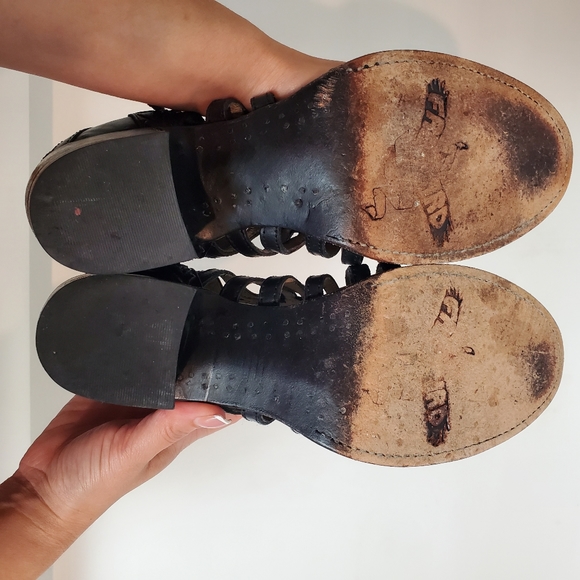 FreeBird by Steven Wazee Black Leather Womens Size 9 - Picture 8 of 9